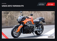 Motorcycle listing view