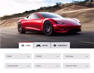 Unlimited vehicle types listing