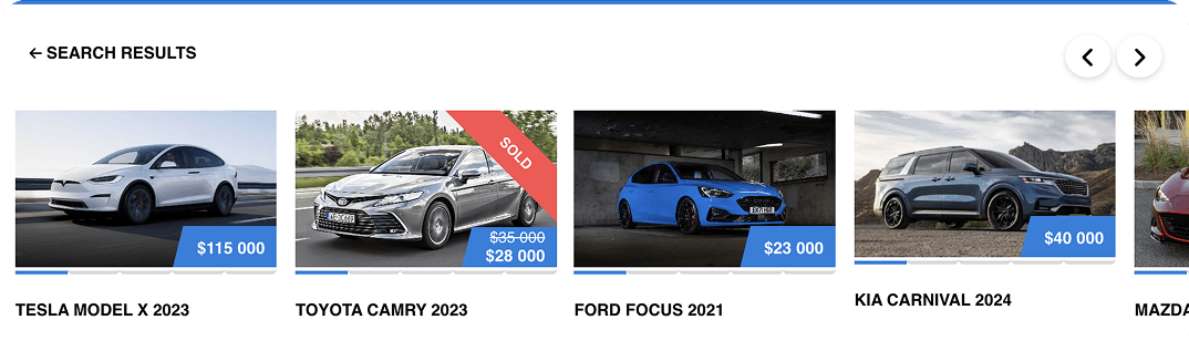 Search results Elementor widget
