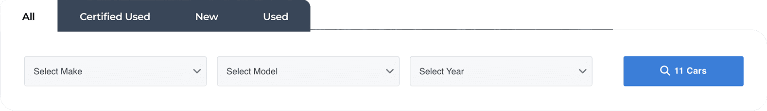 Listing search tabs Elementor widget