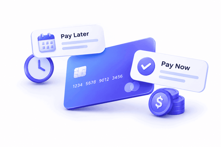 Rental inventory with pay later and pay now rates