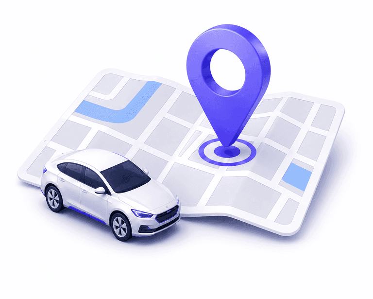 Car rental pickup location and date search