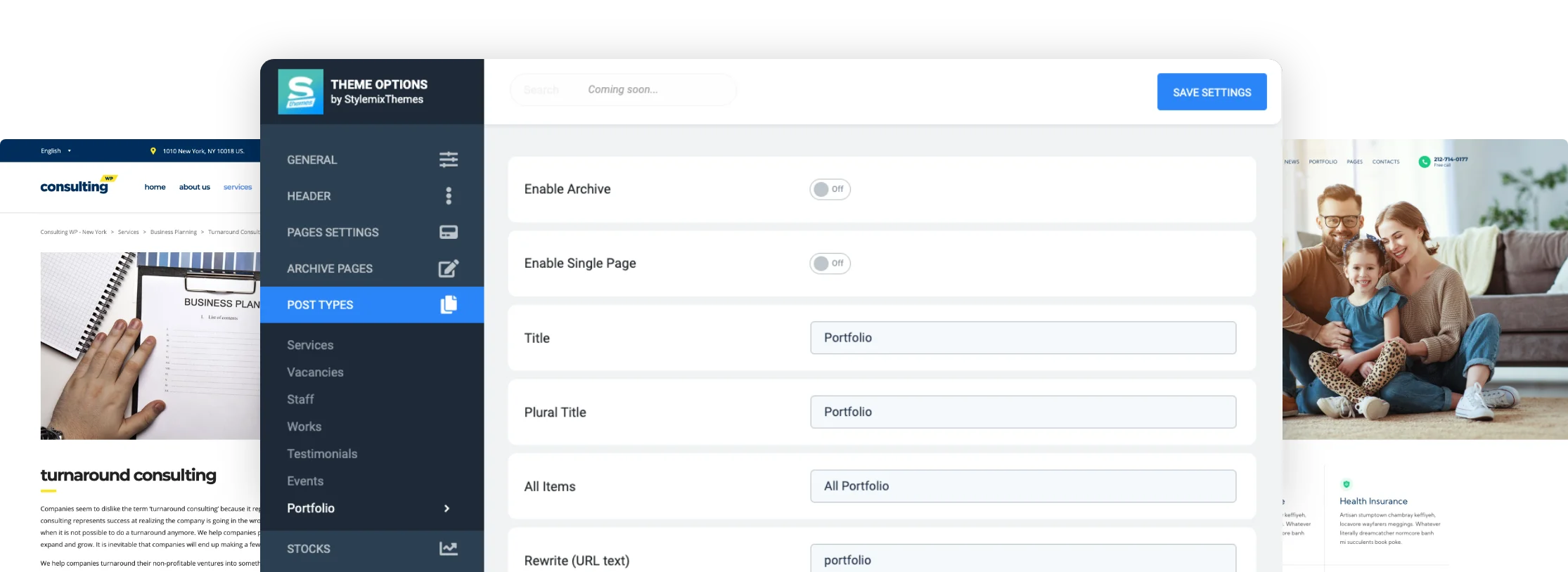 Consulting Theme Options