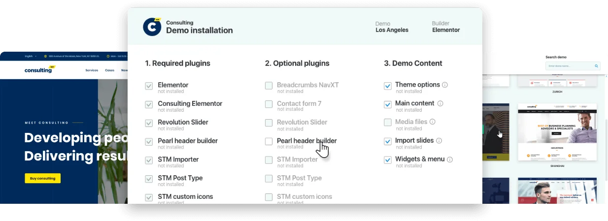 One-click Demo Import