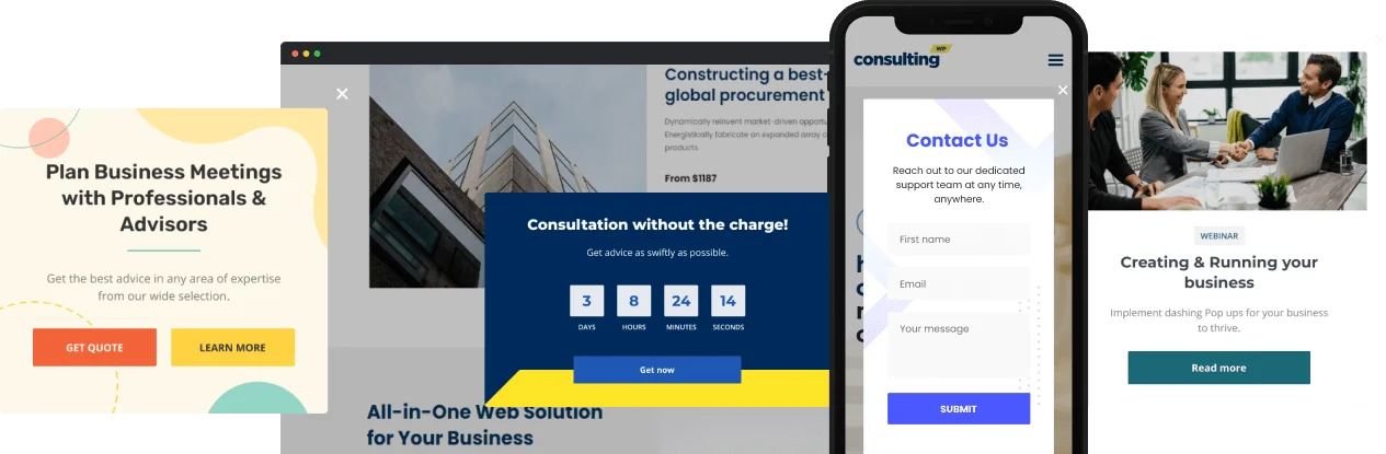 Consulting popup builder