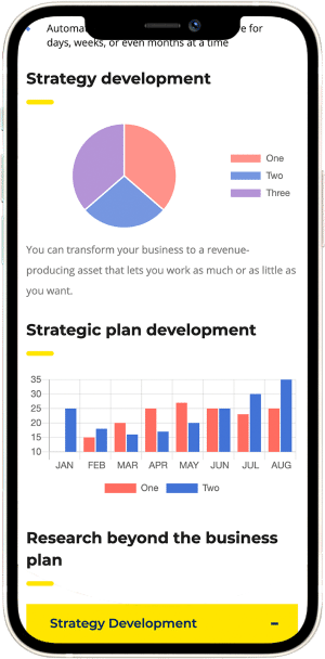 Consulting Mobile visibility settings