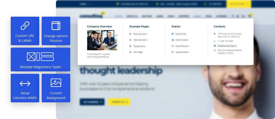 Mega Menu Width Options