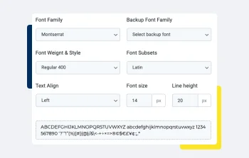 Consulting Extended Typography Setup