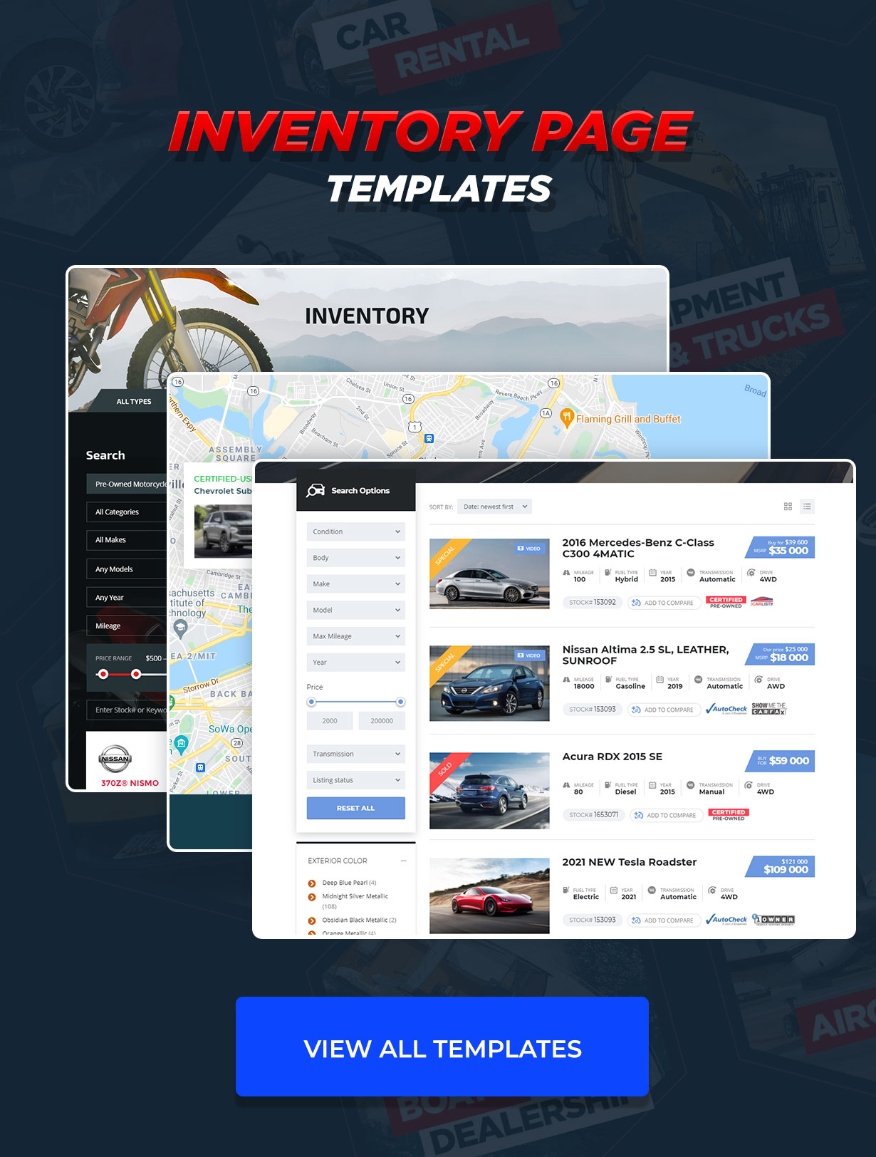 Motors – Car Dealer, Rental & Listing WordPress theme