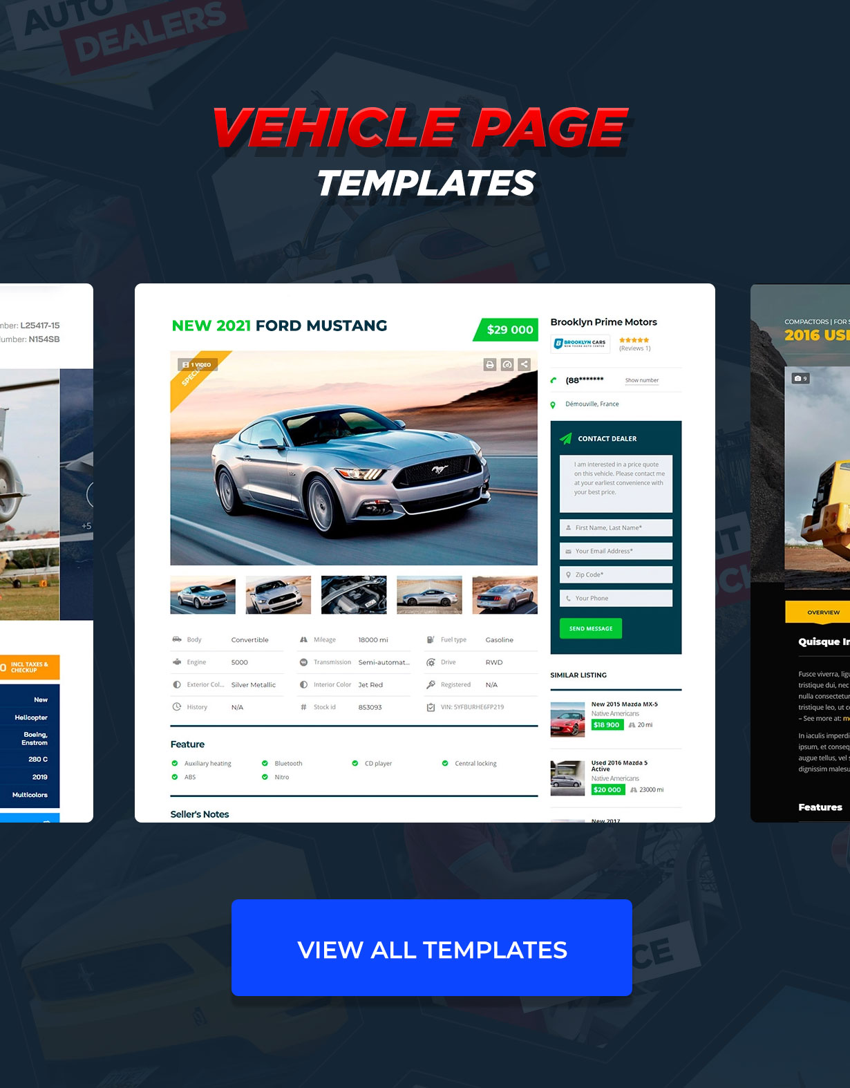 Motors – Car Dealer, Rental & Listing WordPress theme