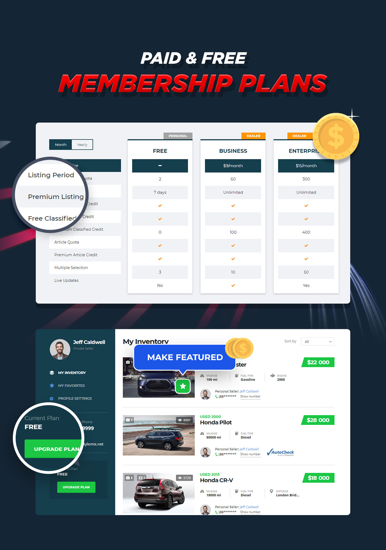 Motors – Car Dealer, Rental & Listing WordPress theme