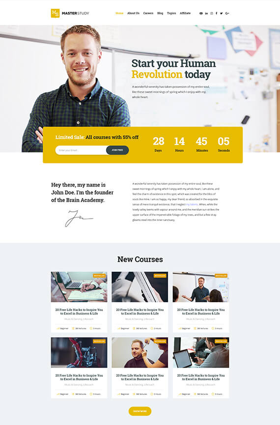 Online Education WordPress Theme - MasterStudy LMS