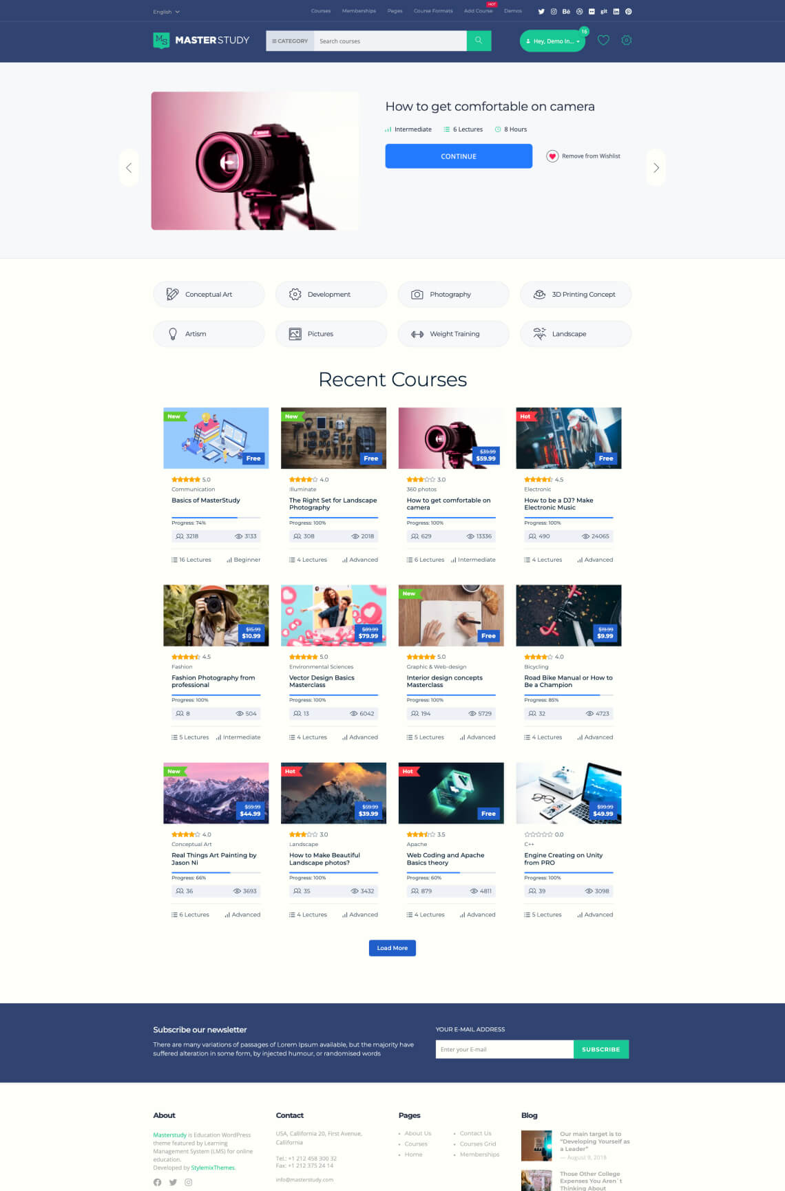 WordPress Theme Education