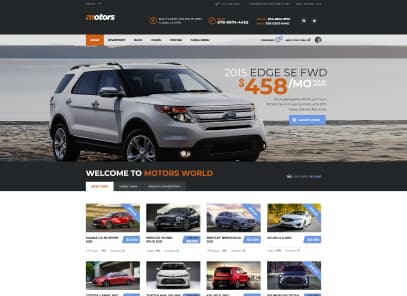Motors - Car Dealer, Rental & Classifieds WordPress theme demo layout Classified Listing Four