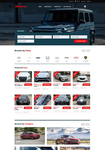 Motors - Car Dealer, Rental & Classifieds WordPress theme powered websites