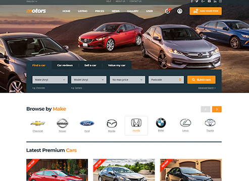 Car Dealer WordPress Theme - Motors