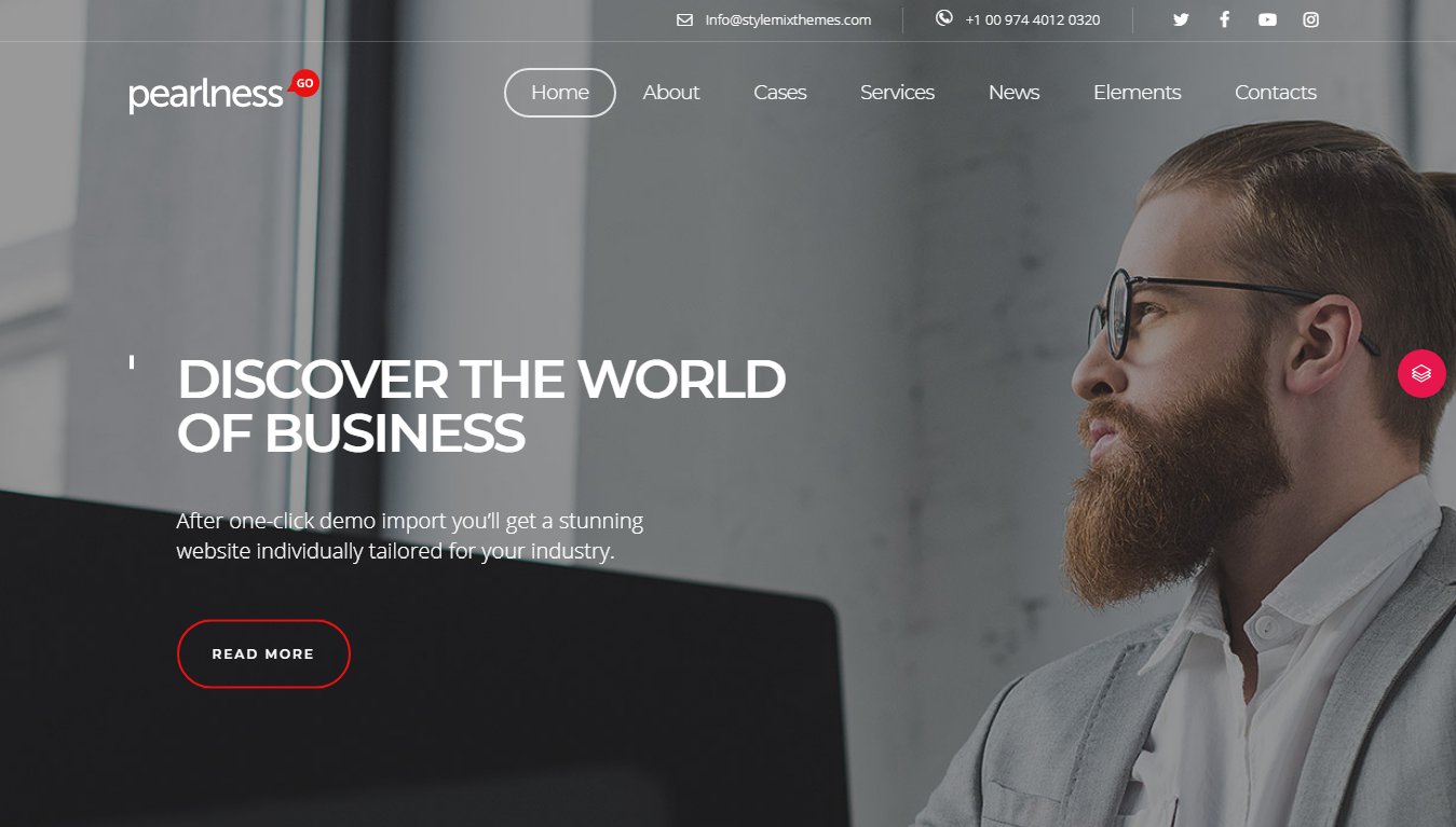 Pearl &ndash; демо бизнес темы WordPress