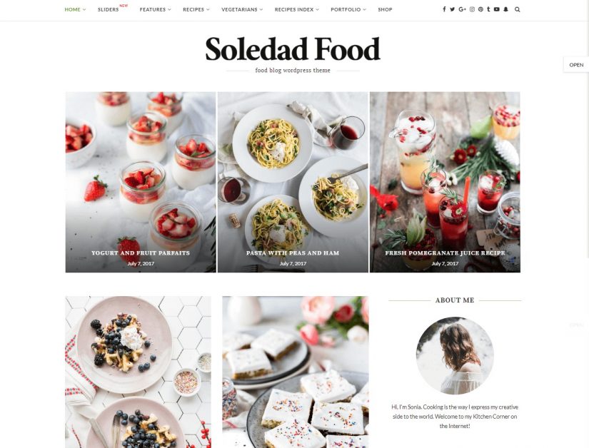 Soledad &ndash; демо WordPress темы для блога