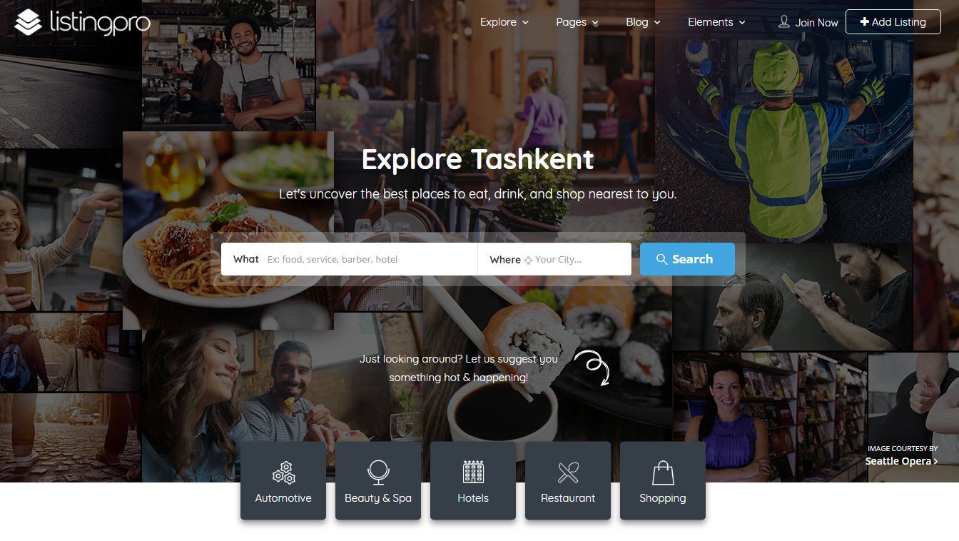 Listing Pro &ndash; демо бизнес темы WordPress