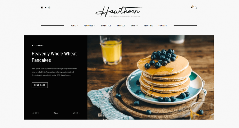 Howthorn &ndash; демо WordPress темы для блога