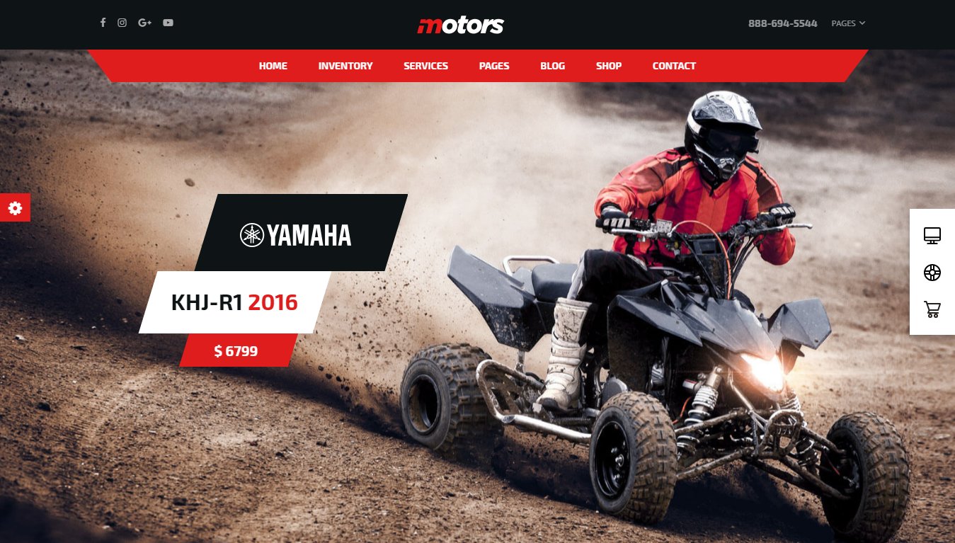 Motors &ndash; демо бизнес темы WordPress