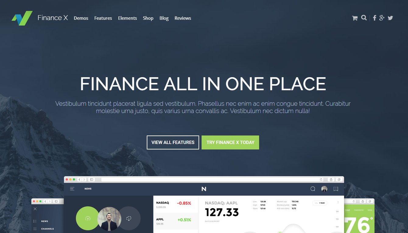 Off the Shelf &ndash; демо бизнес темы WordPress