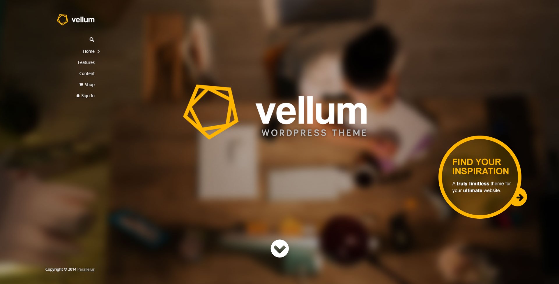 Vellum &ndash; демо бизнес темы WordPress