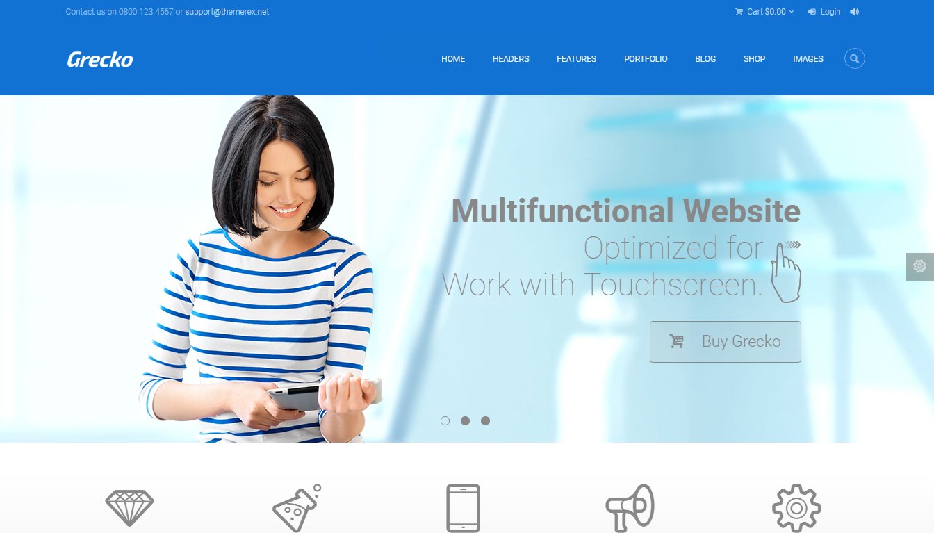 Grecko &ndash; демо бизнес темы WordPress