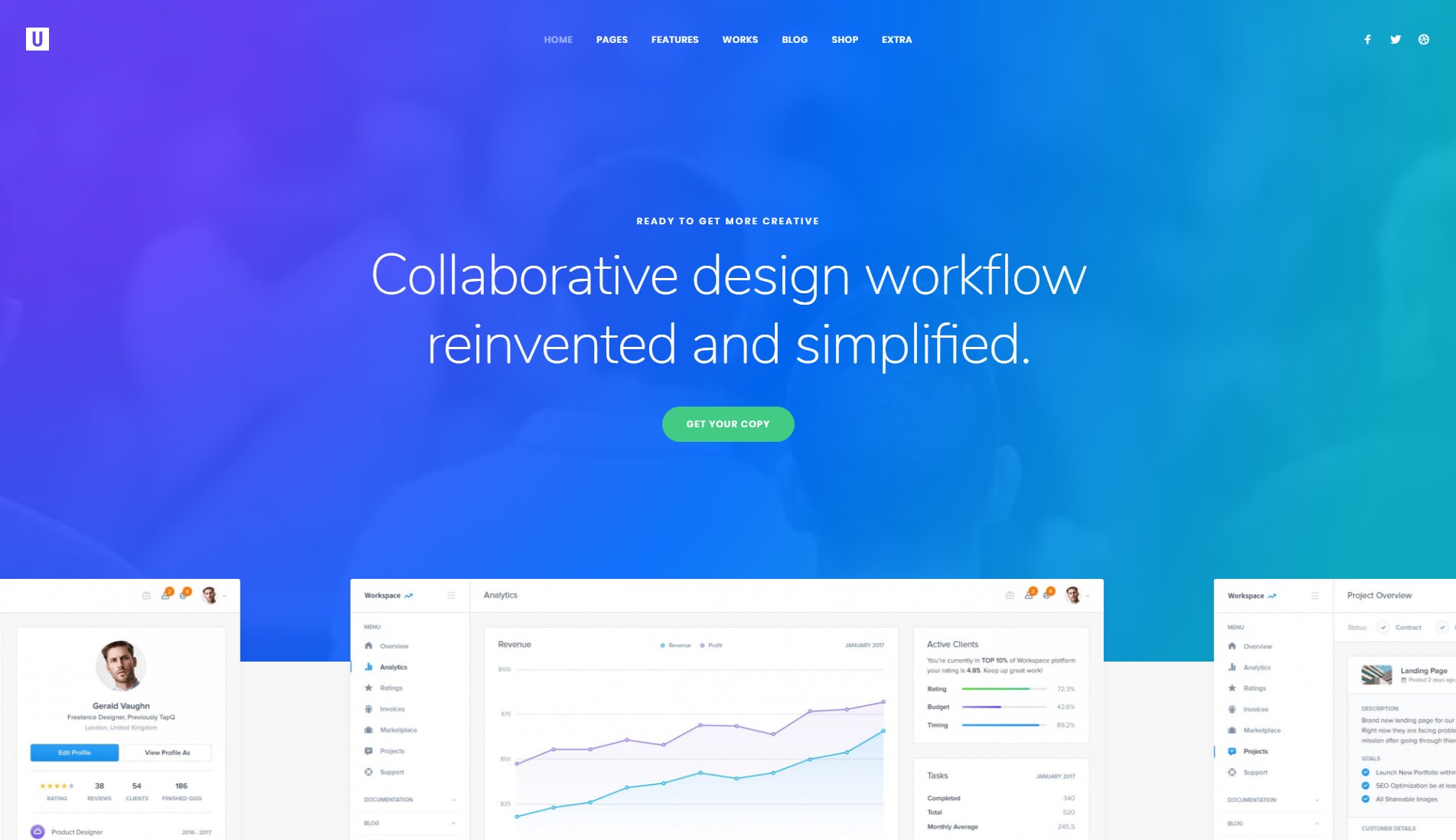 Uncode &ndash; демо бизнес темы WordPress