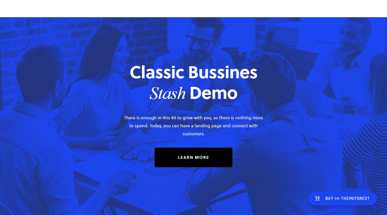 Stash &ndash; демо бизнес темы WordPress