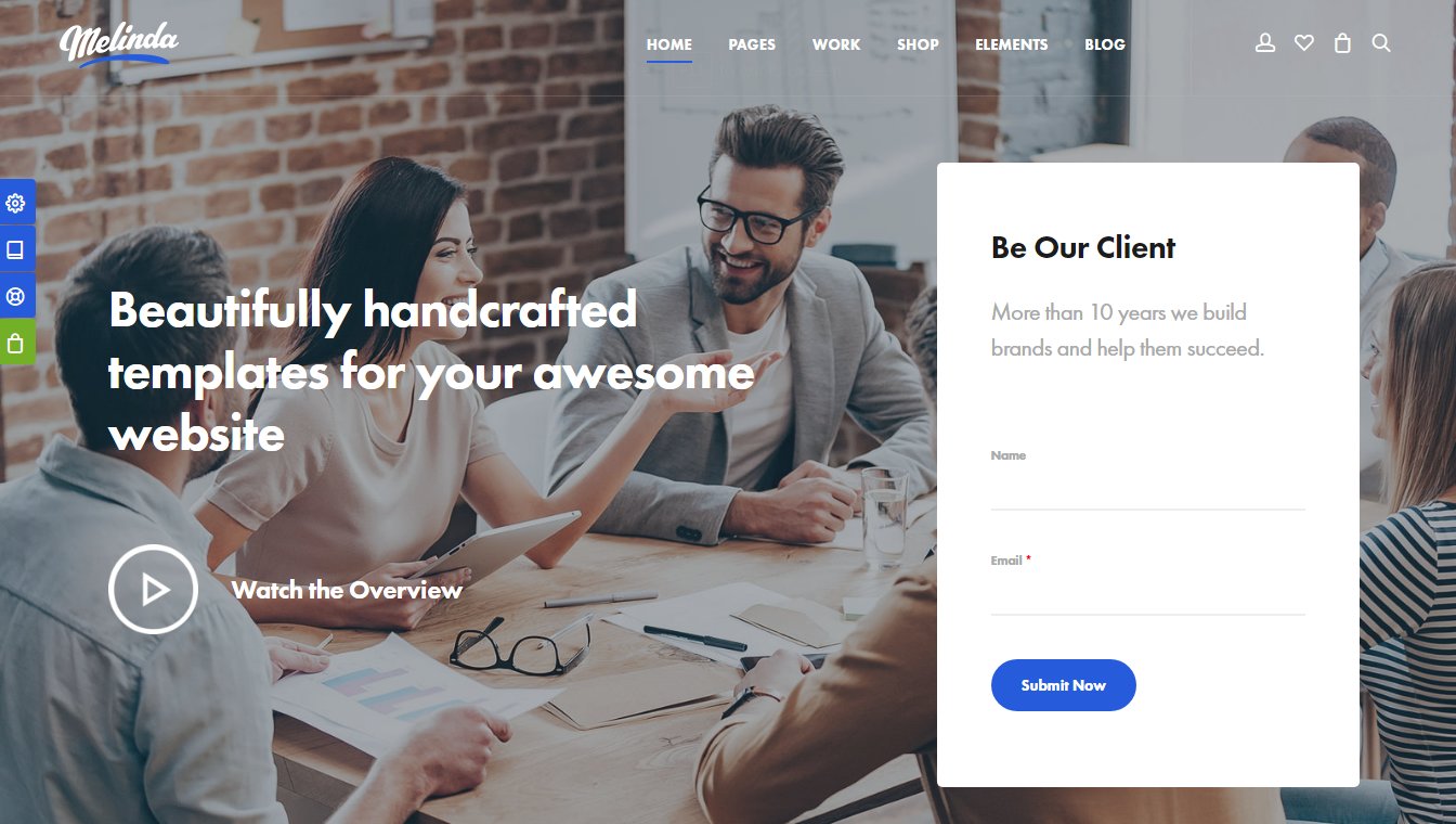 Melinda &ndash; демо бизнес темы WordPress