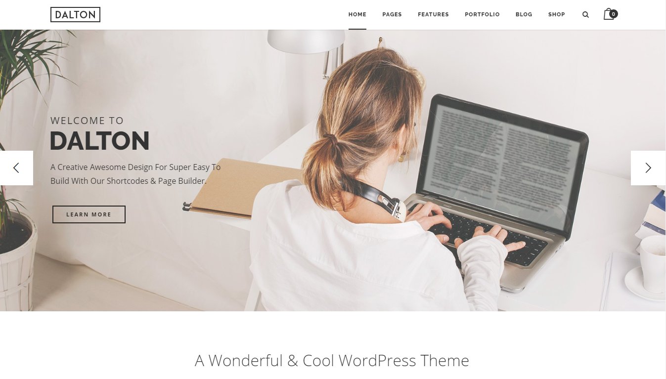 Dalton &ndash; демо бизнес темы WordPress