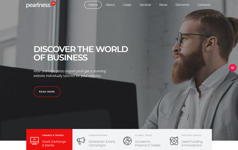 премиум WordPress тема Pearl