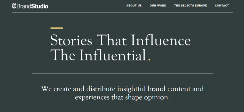 T Brand Studio - проект New York Times