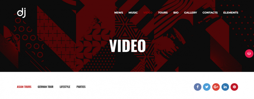 Видео WordPress темы Peal 