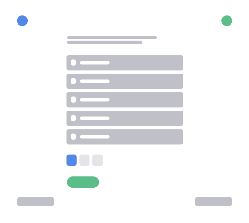 Place each question on the separate pages