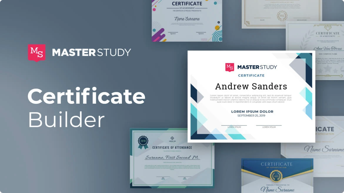 Masterstudy - Certificate Builder