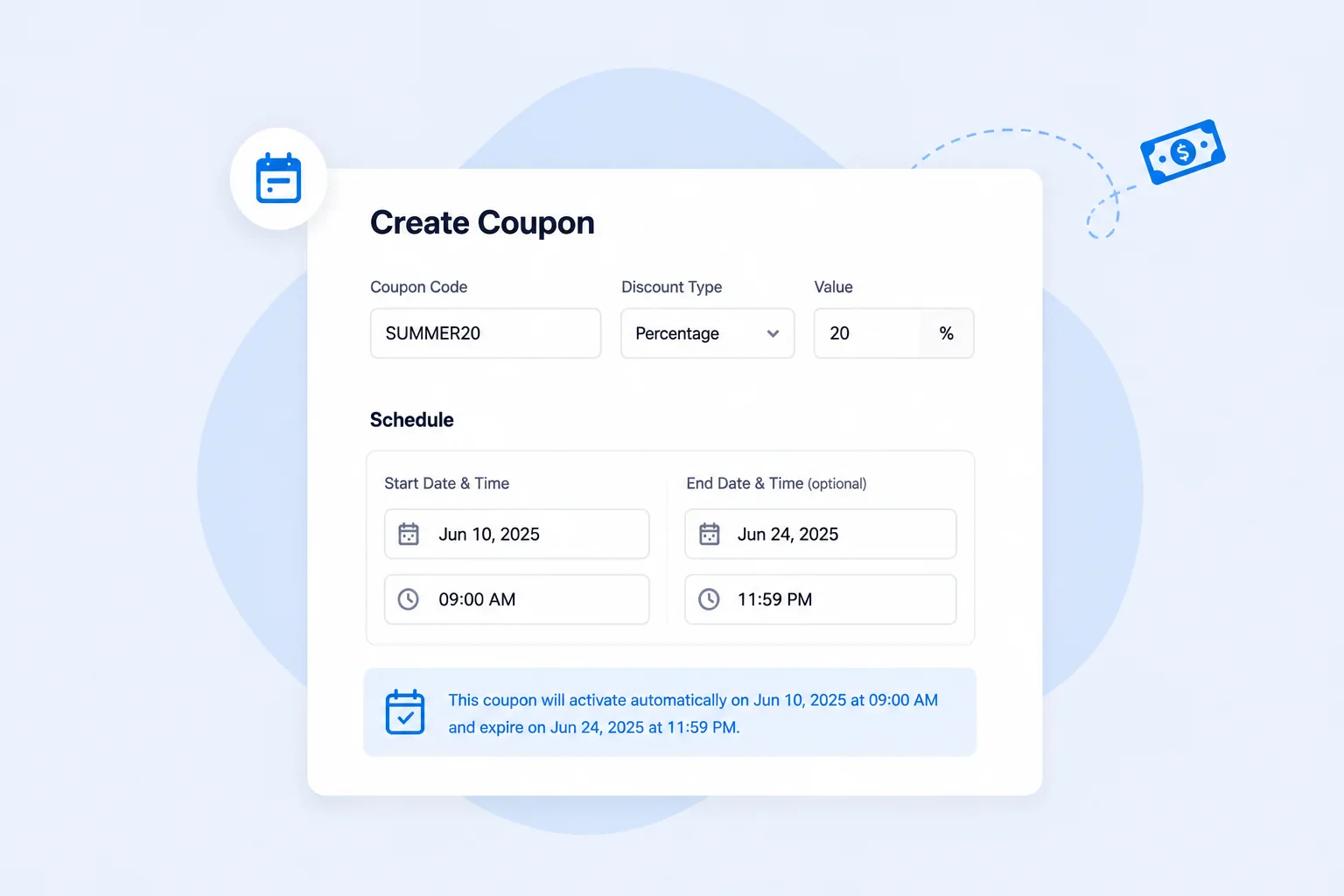 Plan promos ahead of time illustration