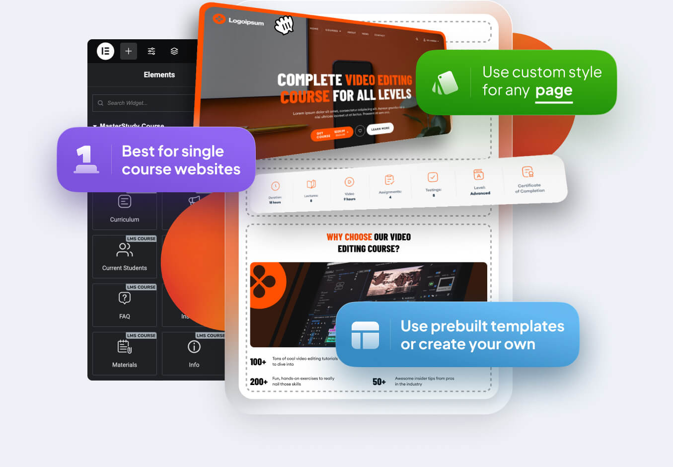 Masterstudy - Elementor layouts