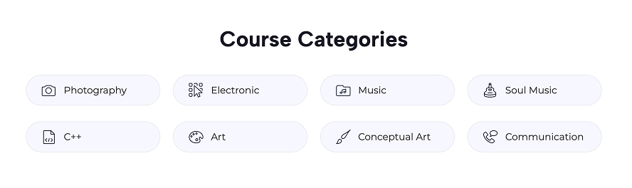 Course categories