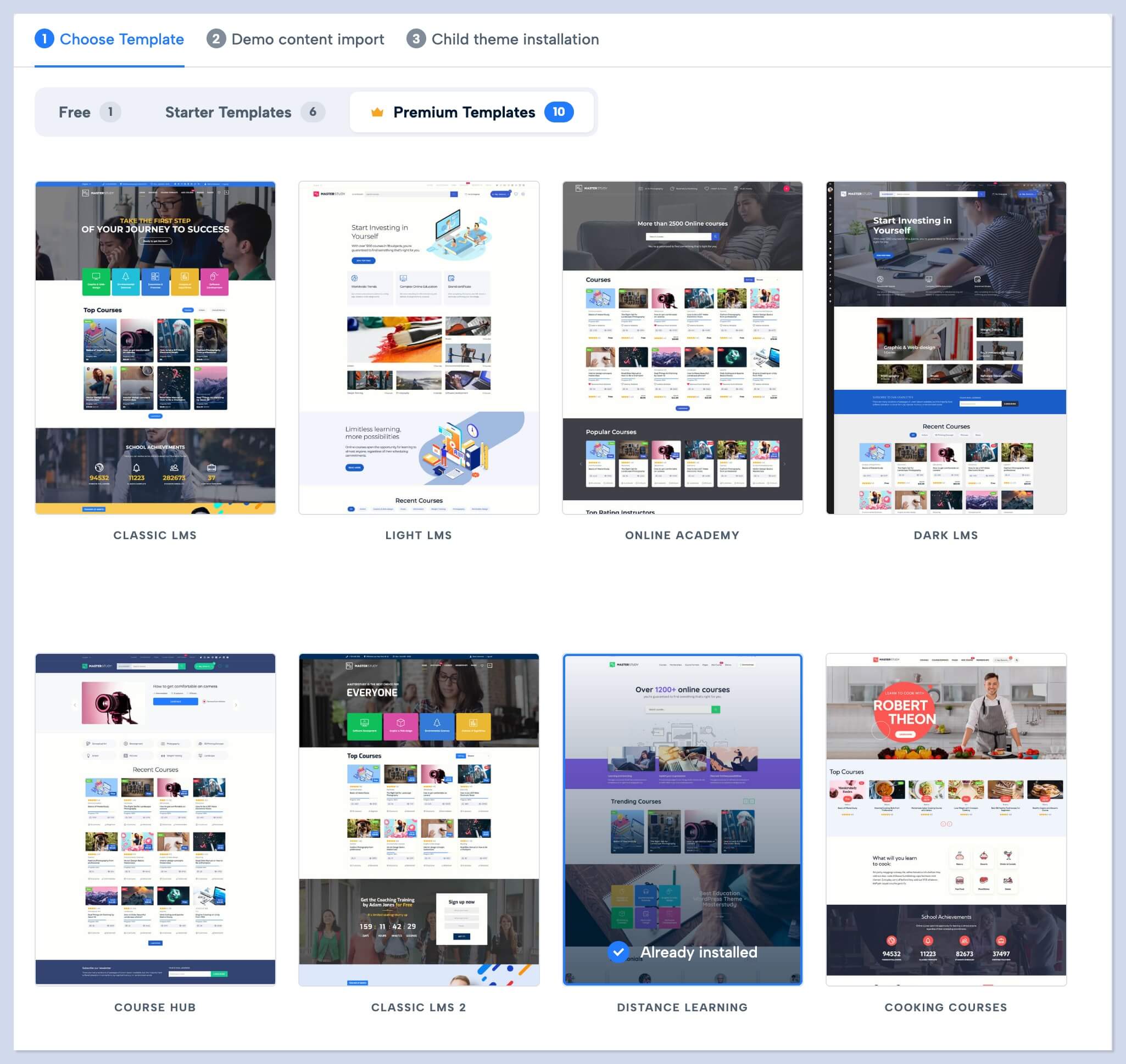 MasterStudy design templates