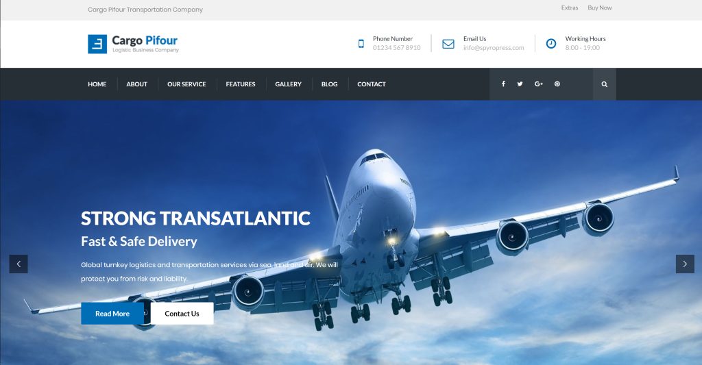 Logistics and Transportation  WordPress Themes