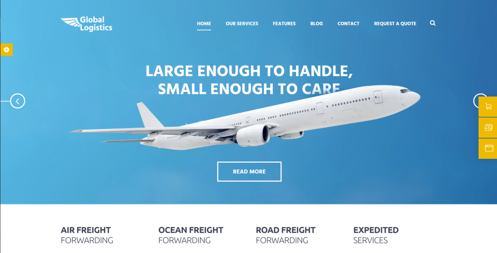 Logistics and Transportation  WordPress Themes