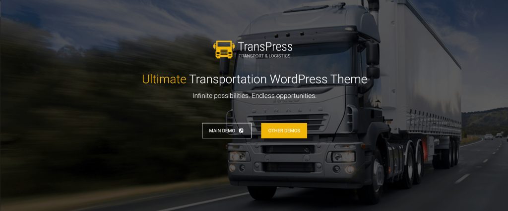 Logistic Cargo Trucking - Tema WordPress