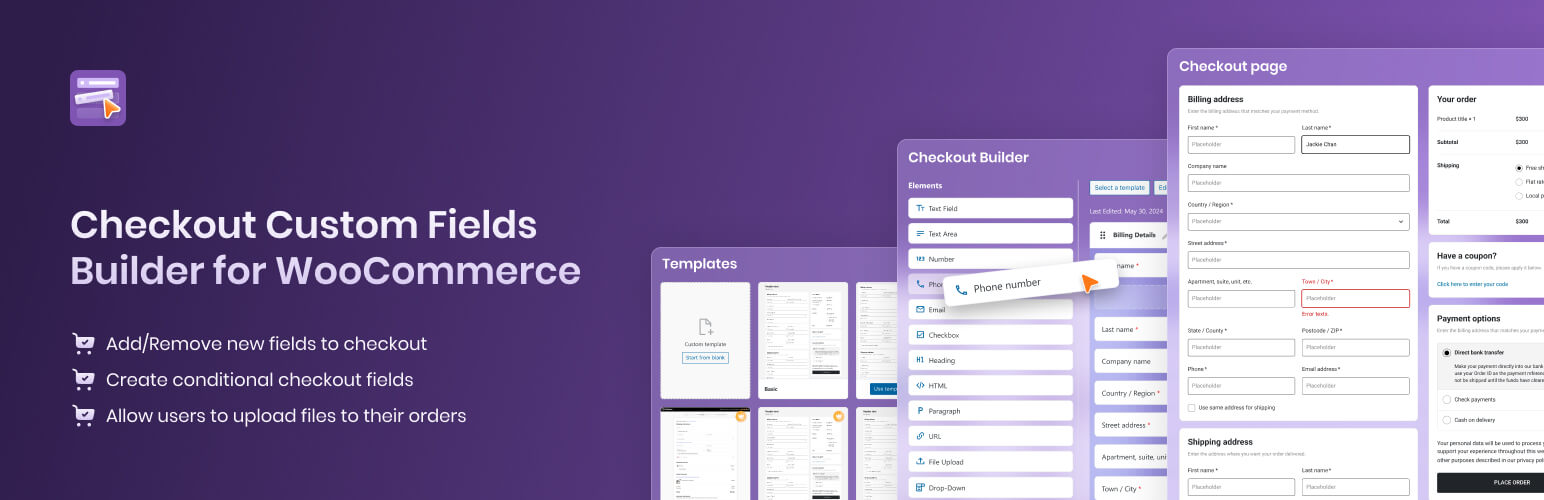 Checkout Custom Fields