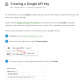 Creating Google API Key