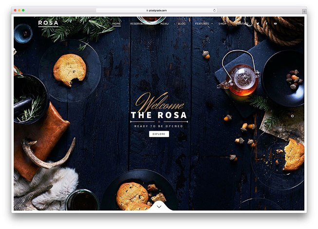 Rosa Restaurant WordPress Theme