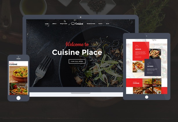 Cuisine Restaurant WordPress Theme