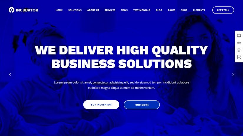 Incubator Corporate Business Theme