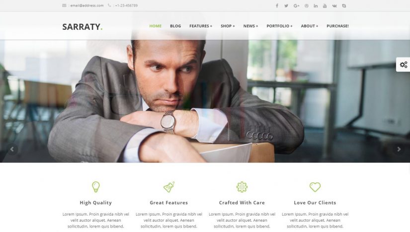 Sarraty Corporate Business Theme